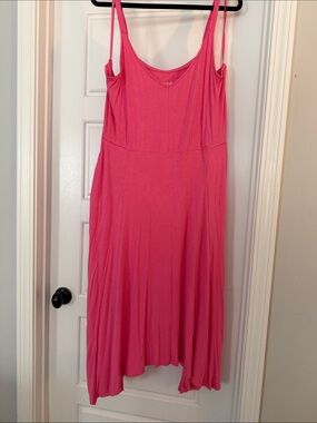torrid Hot Pink Maxi Sundress with Adjustable Straps